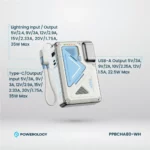 پاوربانک چندکاره پاورولوجی مدل PPBCHA80 ظرفیت 10.000 میلی‌آمپر ساعت - Image 9