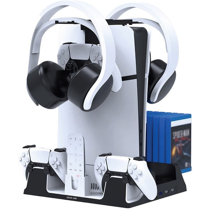 r8VLXpDatimw36IL-1.jpg پایه شارژر و خنک کننده گرین لاین مناسب برای کنسول PS5 - Image 1
