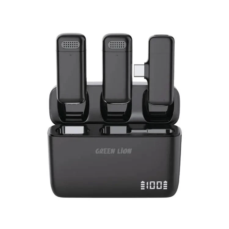 ست میکروفون یقه ای بی سیم گرین لاین مدل DUO CAST Type-C