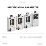 کابل تبدیل USB به USB-C جووی مدل TC120 طول 1 متر