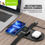 شارژر وایرلس باوین 15 وات Bavin PC817 3 in 1 wireless charger - Image 8