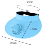 کلاه آفتابگیر فن دار 3 سرعته 3 وات 360 درجه تغییر جهت - Image 7